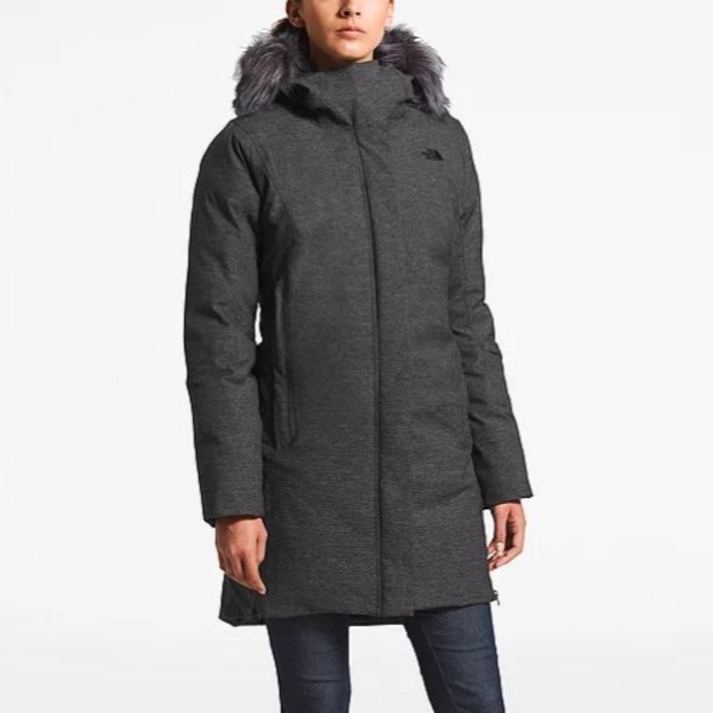The North Face Defdown Parka GTX in Grey, XS